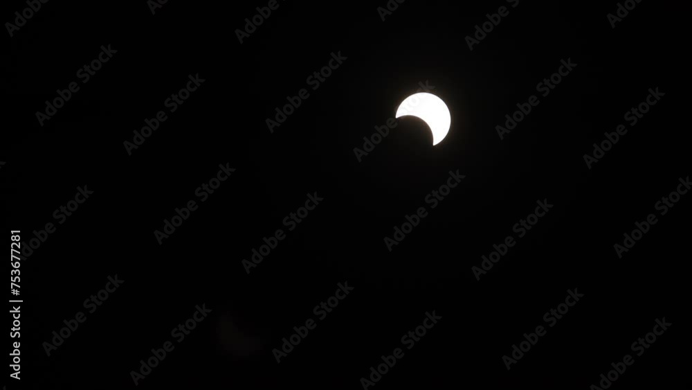 Solar Eclipse 2023 Moon Shadows Crescent Sun Astrophotography