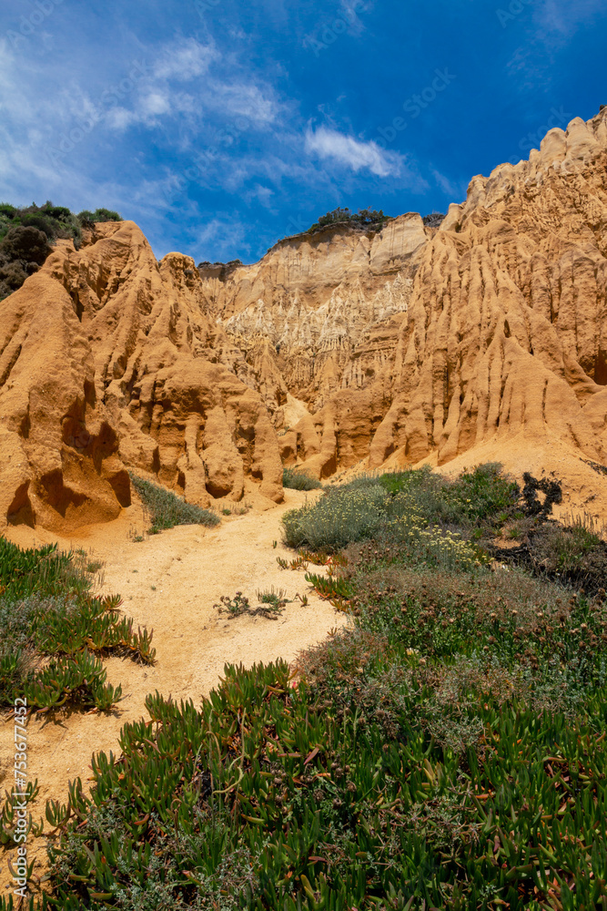 Portugal, Setubal District, Costa da Caparica near Lisbon. Arriba Fossil Natural Park - 