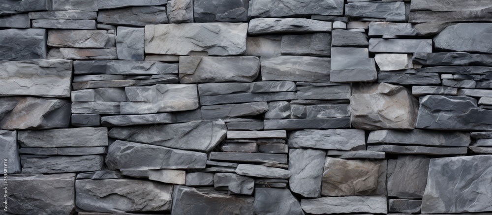 Stone wall featuring an attractive pattern texture Stone wall featuring an attractive pattern texture