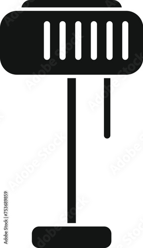 Stand torcher icon simple vector. Lamp stand. Relax decor energy decorative photo