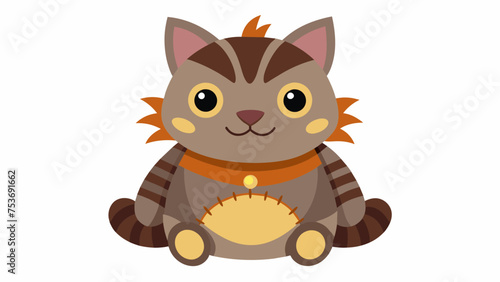 A cat character cartoon vector illustration