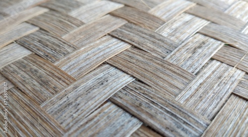 Woven rattan texture background. Bamboo weave pattern background.