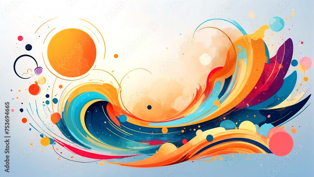 Abstract colorful wallpaper texture background. 3D wallpaper art. Modern artwork. Wall art
Abstract colorful wallpaper texture background. 3D wallpaper art. Modern artwork. Wall art