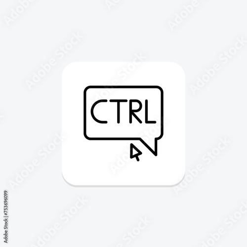 Cost-per-Click icon, cpc, advertising, online, digital line icon, editable vector icon, pixel perfect, illustrator ai file