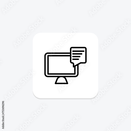 Interstitial Ad icon, ad, advertising, online, digital line icon, editable vector icon, pixel perfect, illustrator ai file