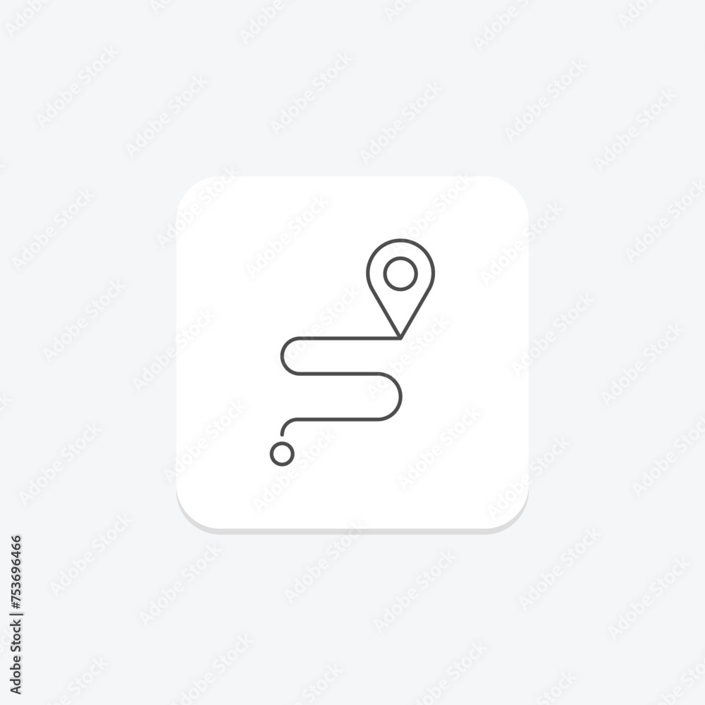 Ad Tracking icon, tracking, advertising, online, digital thinline icon, editable vector icon, pixel perfect, illustrator ai file Ad Tracking icon, tracking, advertising, online, digital thinline icon, editable vector icon, pixel perfect, illustrator ai file