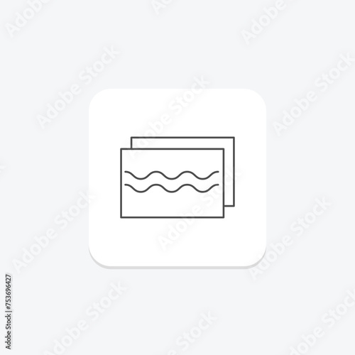 Ad Frequency icon, frequency, advertising, online, digital thinline icon, editable vector icon, pixel perfect, illustrator ai file photo