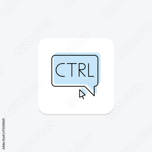 Cost-per-Click icon, cpc, advertising, online, digital color shadow thinline icon, editable vector icon, pixel perfect, illustrator ai file