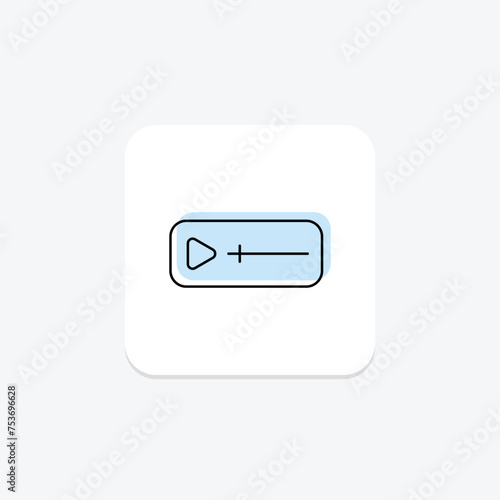 Call-to-Action icon, cta, advertising, online, digital color shadow thinline icon, editable vector icon, pixel perfect, illustrator ai file photo