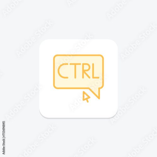 Cost-per-Click icon, cpc, advertising, online, digital duotone line icon, editable vector icon, pixel perfect, illustrator ai file