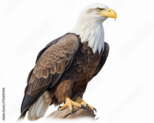 Bald Eagle isolated background