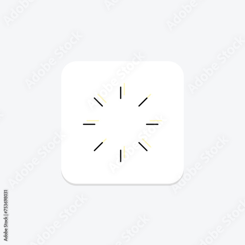 Loading Spinner icon, spinner, icon, ui, ux color shadow thinline icon, editable vector icon, pixel perfect, illustrator ai file