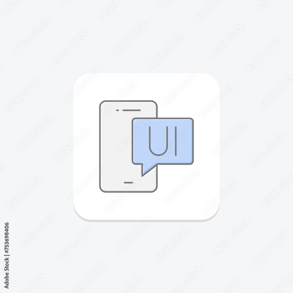 UI Design icon, design, interface, layout, graphic lineal color icon, editable vector icon, pixel perfect, illustrator ai file UI Design icon, design, interface, layout, graphic lineal color icon, editable vector icon, pixel perfect, illustrator ai file