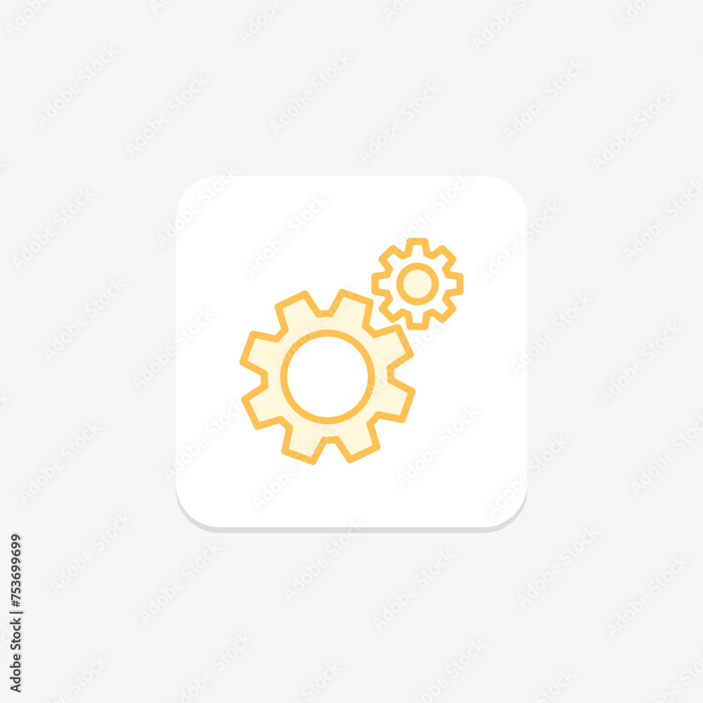 Settings icon, adjustments, configuration, options, preferences duotone line icon, editable vector icon, pixel perfect, illustrator ai file Settings icon, adjustments, configuration, options, preferences duotone line icon, editable vector icon, pixel perfect, illustrator ai file