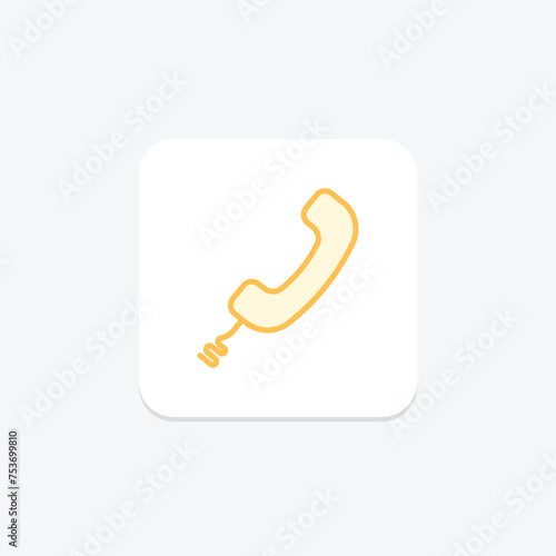 Voice Call icon, call, chat, talk, communicate duotone line icon, editable vector icon, pixel perfect, illustrator ai file