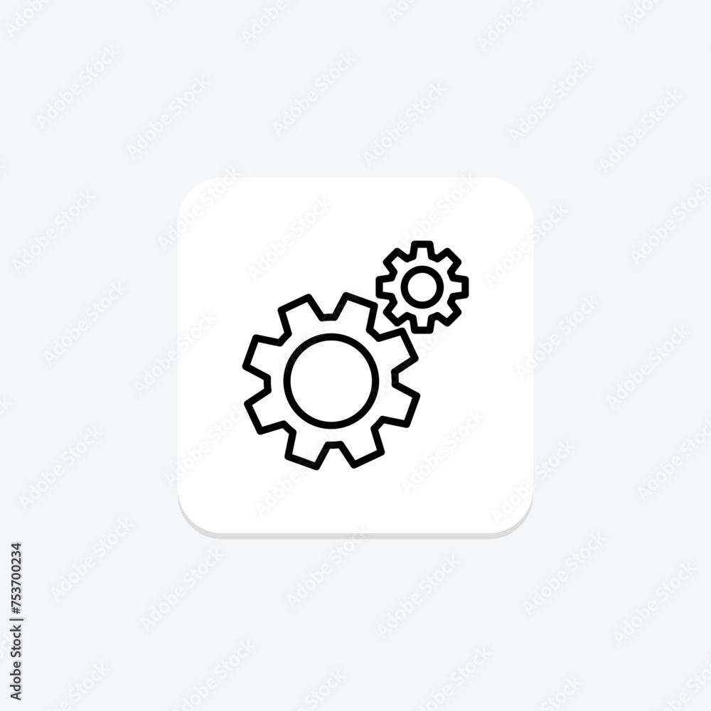 Settings icon, adjustments, configuration, options, preferences line icon, editable vector icon, pixel perfect, illustrator ai file Settings icon, adjustments, configuration, options, preferences line icon, editable vector icon, pixel perfect, illustrator ai file