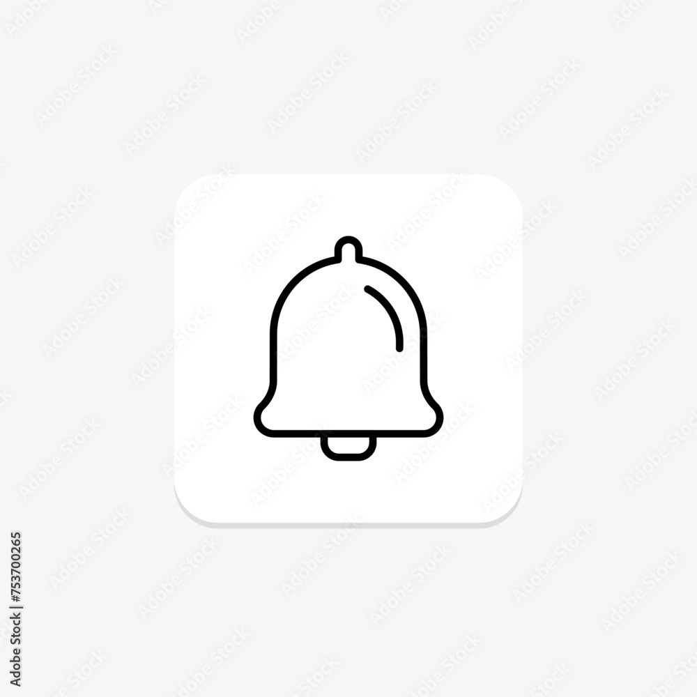 Notifications icon, notices, alerts, messages, reminders line icon, editable vector icon, pixel perfect, illustrator ai file Notifications icon, notices, alerts, messages, reminders line icon, editable vector icon, pixel perfect, illustrator ai file