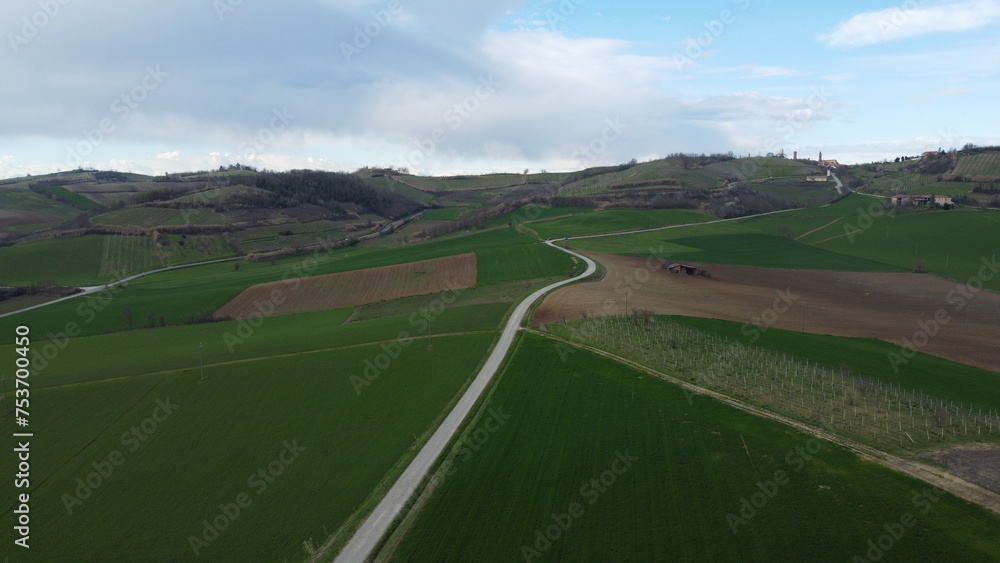 The hills of Monferrato, Cuccaro, Alessandria, Piedmont, Italy The hills of Monferrato, Cuccaro, Alessandria, Piedmont, Italy