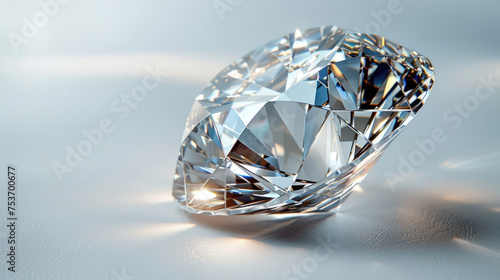 A diamond on white background