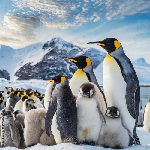 Emperor Penguin Family 