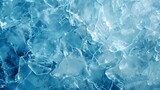 Crystalline ice pattern with shades of blue
