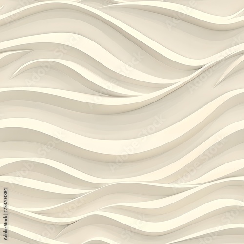 Beige abstract wave pattern with a 3D appearance