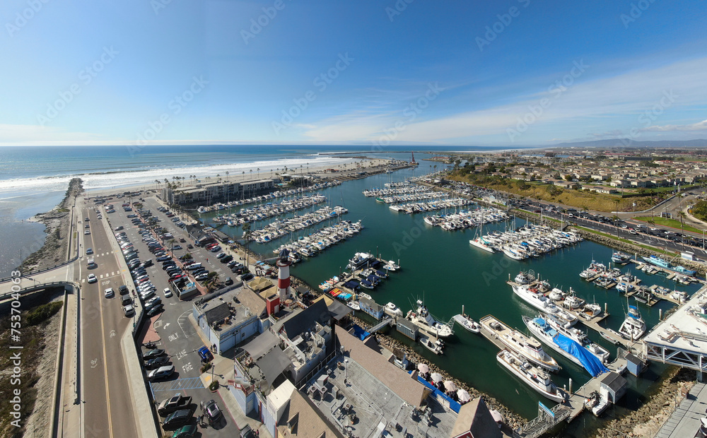 Oceanside California Landmarks by Drone 