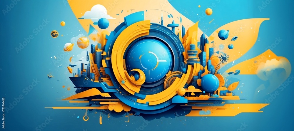 Modern colorful flow poster. Wave Liquid shape in blue color background. Art design for your design project. Modern colorful flow poster. Wave Liquid shape in blue color background. Art design for your design project.
