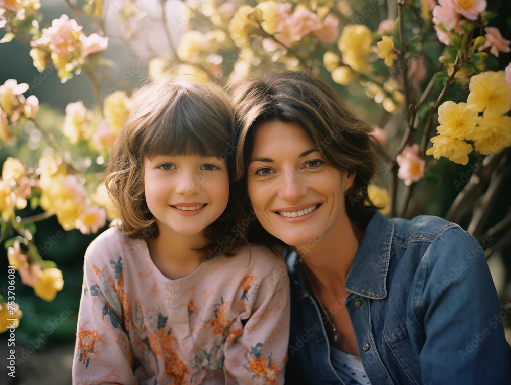 Mother's Day card. International Women's Day. Mother, daughter, granny, grandma. Mother's Day card. International Women's Day. Mother, daughter, granny, grandma.