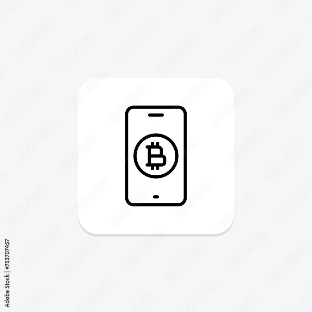 Crypto Chart icon, chart, cryptocurrency, digital, price line icon, editable vector icon, pixel perfect, illustrator ai file Crypto Chart icon, chart, cryptocurrency, digital, price line icon, editable vector icon, pixel perfect, illustrator ai file