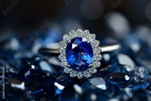The unchanging symbol of truth, the sapphire elegance.  generative ai