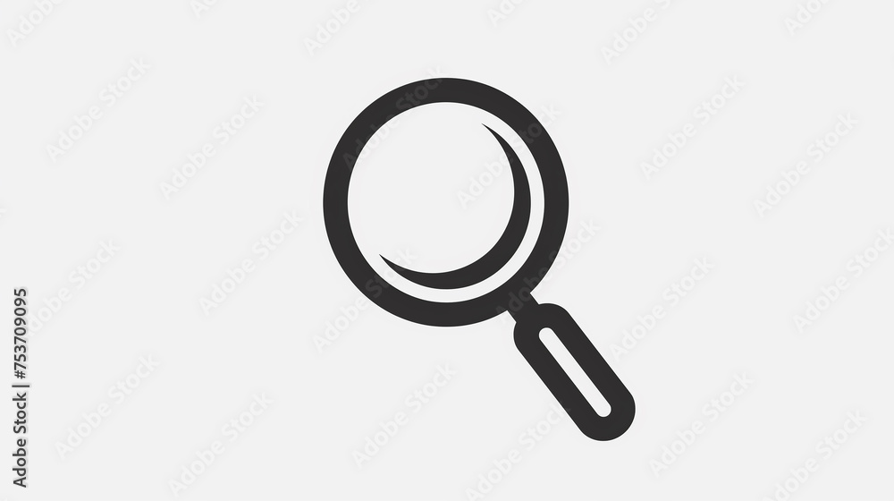 Minimalist Outline Magnifying Glass Icon on a Clean White Canvas - Simple and Elegant Design, Ideal for Web and Mobile Applications, Search Engine Optimization, and Graphic Design Projects Minimalist Outline Magnifying Glass Icon on a Clean White Canvas - Simple and Elegant Design, Ideal for Web and Mobile Applications, Search Engine Optimization, and Graphic Design Projects