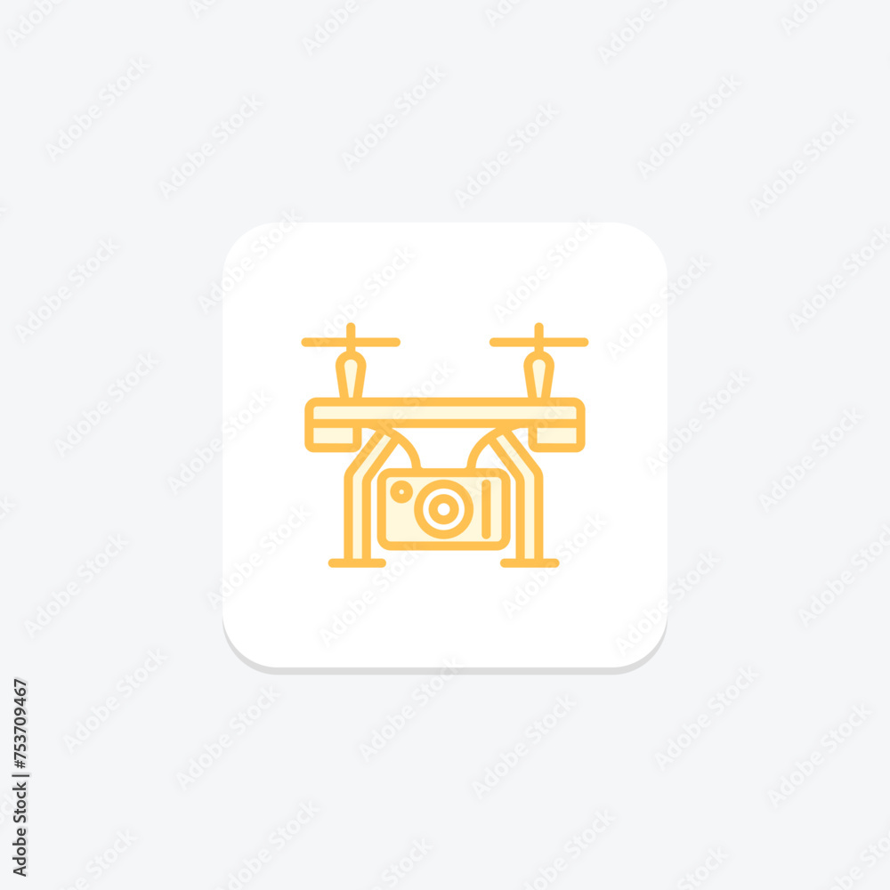 VR Fitness icon, fitness, virtual, reality, workout duotone line icon, editable vector icon, pixel perfect, illustrator ai file