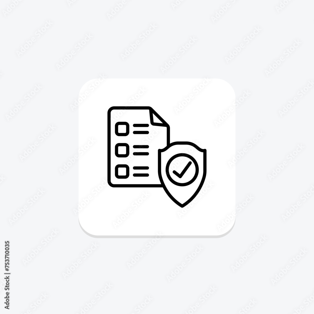 Data Privacy icon, privacy, security, protection, cyber line icon, editable vector icon, pixel perfect, illustrator ai file Data Privacy icon, privacy, security, protection, cyber line icon, editable vector icon, pixel perfect, illustrator ai file