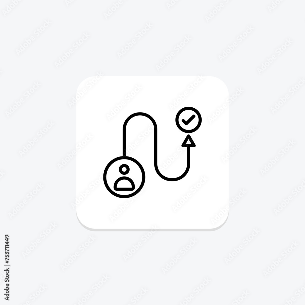User Experience Journey icon, experience, journey, design, interface line icon, editable vector icon, pixel perfect, illustrator ai file User Experience Journey icon, experience, journey, design, interface line icon, editable vector icon, pixel perfect, illustrator ai file