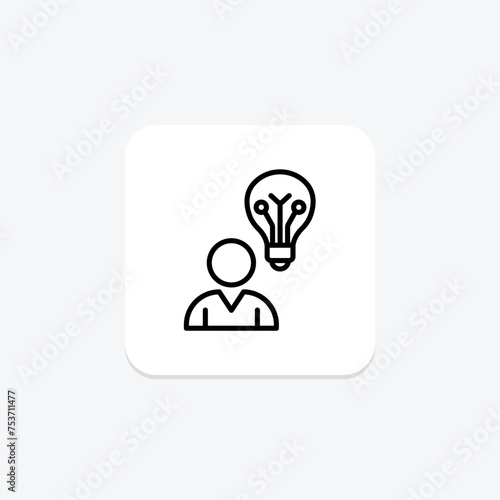 User Experience Innovation icon, experience, innovation, design, interface line icon, editable vector icon, pixel perfect, illustrator ai file