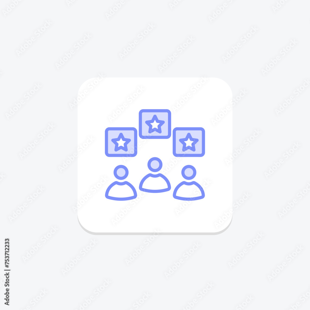 Personalized Experience icon, experience, user, design, interface duotone line icon, editable vector icon, pixel perfect, illustrator ai file Personalized Experience icon, experience, user, design, interface duotone line icon, editable vector icon, pixel perfect, illustrator ai file