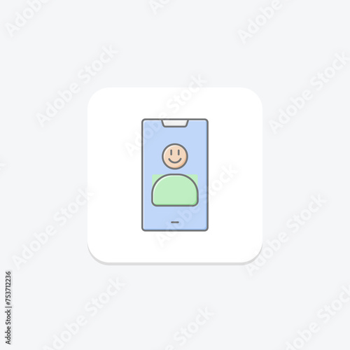 User-Friendly Design icon, design, user, friendly, interface lineal color icon, editable vector icon, pixel perfect, illustrator ai file