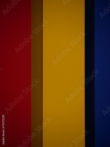 Free Download red yellow and blue stripes of wooden boards - GFXLoad