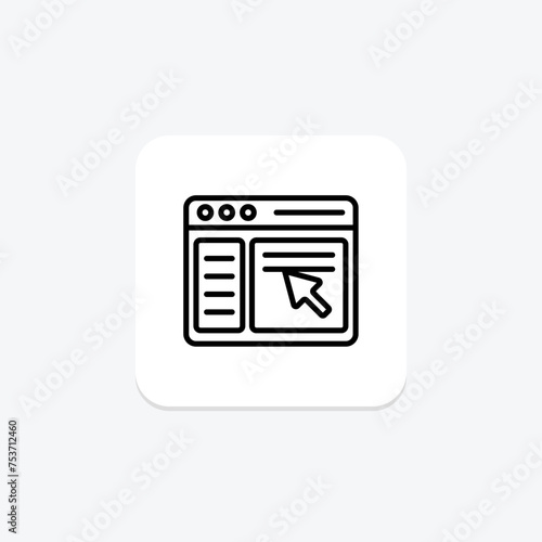 Intuitive Interface icon, interface, design, user, experience line icon, editable vector icon, pixel perfect, illustrator ai file