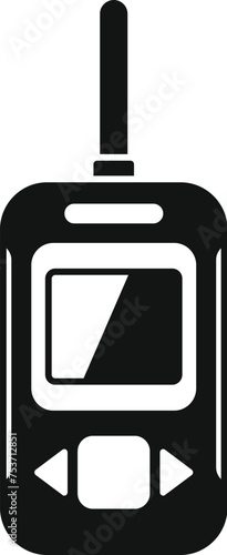 Ice fishing walkie talkie icon simple vector. Activity bait. Nature sport landscape