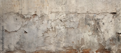 Weathered stone texture for background An aged worn wall showing cracks and peeling paint