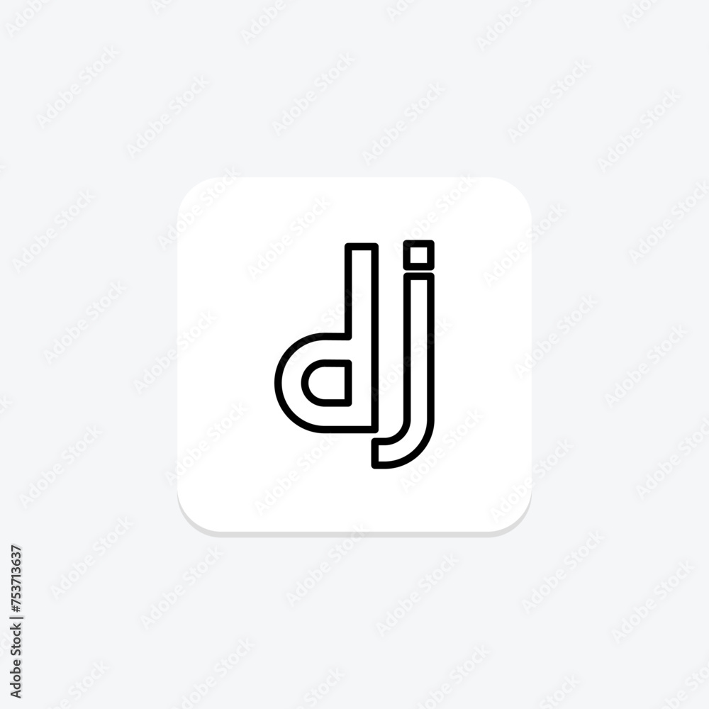 Django icon, python, framework, backend, server-side line icon, editable vector icon, pixel perfect, illustrator ai file Django icon, python, framework, backend, server-side line icon, editable vector icon, pixel perfect, illustrator ai file