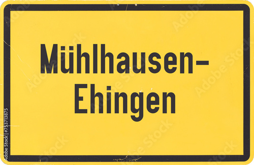 Ortsschild Mühlhausen-Ehingen