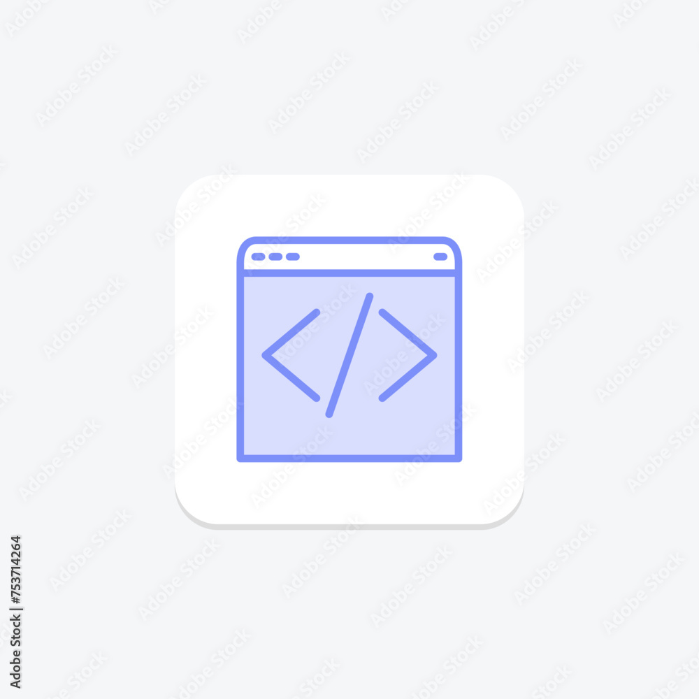HTML icon, markup, web, development, structure duotone line icon, editable vector icon, pixel perfect, illustrator ai file HTML icon, markup, web, development, structure duotone line icon, editable vector icon, pixel perfect, illustrator ai file