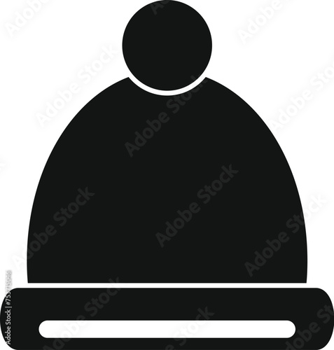 Winter hat icon simple vector. Season sport outdoor. Event arctic festival