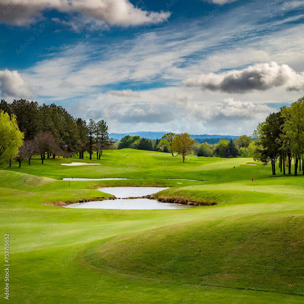 Naklejka premium golf course