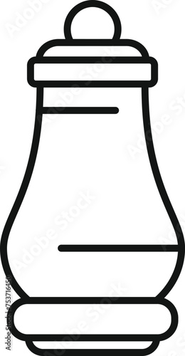 Ice fishing lamp icon outline vector. Event festival family. Outdoor sport traveling