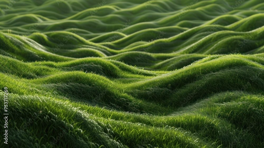 With the first light of day, a tranquil meadow comes to life, adorned with dew-kissed grass and bathed in the gentle morning sunlight With the first light of day, a tranquil meadow comes to life, adorned with dew-kissed grass and bathed in the gentle morning sunlight