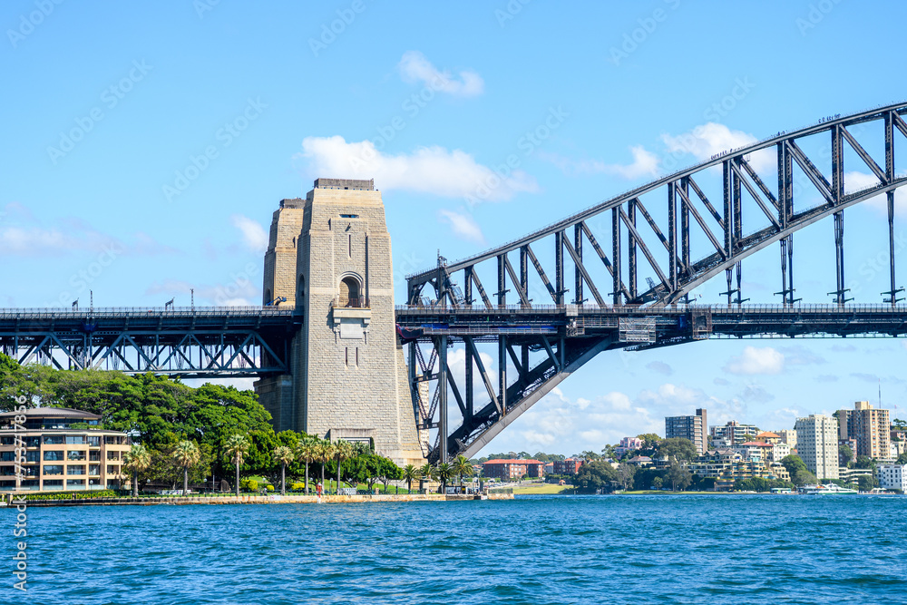 Naklejka premium sidney, australia. 21th february, 2023: panoramic view of sidney harbour